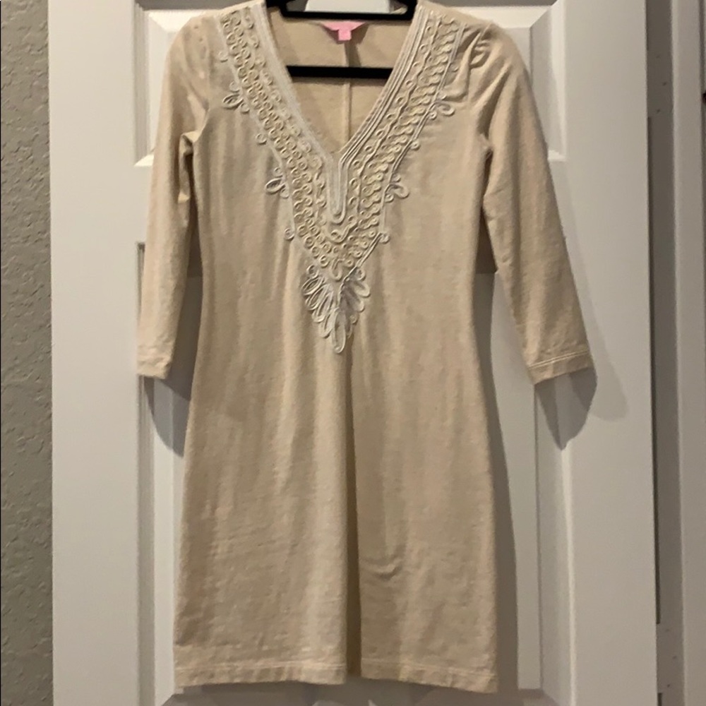 Lilly Pulitzer cream dress